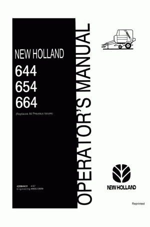 New Holland 644, 654, 664 Operator`s Manual