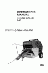 New Holland 845 Operator`s Manual