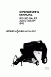 New Holland 845 Operator`s Manual