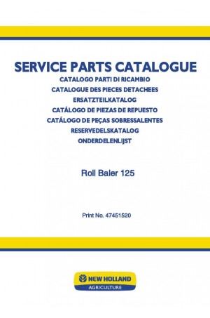 New Holland Roll Baler 125 Parts Catalog
