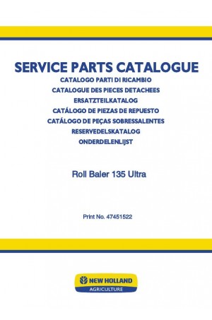 New Holland Roll Baler 135 Parts Catalog