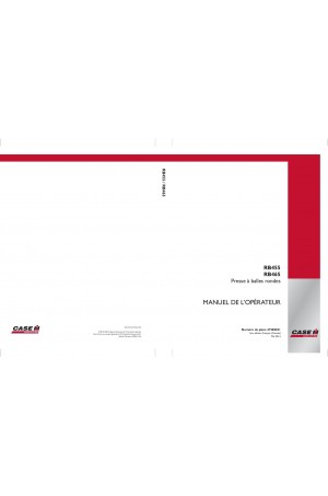 Case IH RB455, RB465 Operator`s Manual