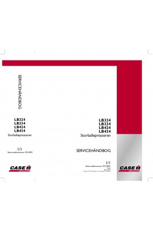 Case IH LB324, LB334, LB424, LB434 Service Manual