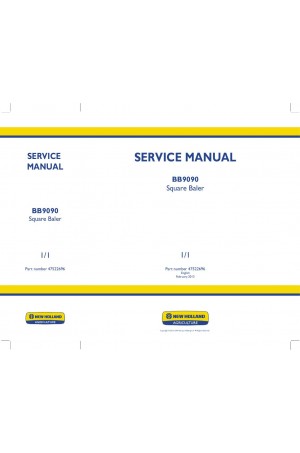 New Holland BB9090 Service Manual