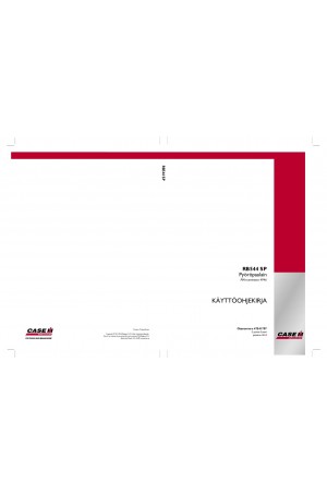 Case IH RB544 Operator`s Manual