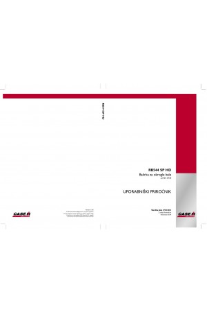 Case IH RB544 Operator`s Manual