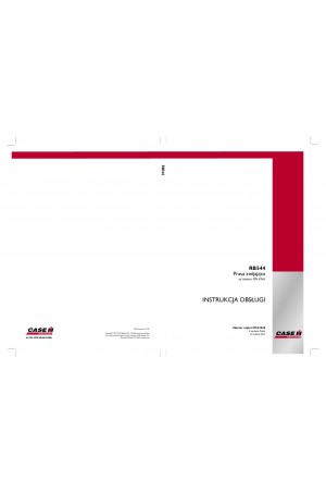 Case IH RB544 Operator`s Manual