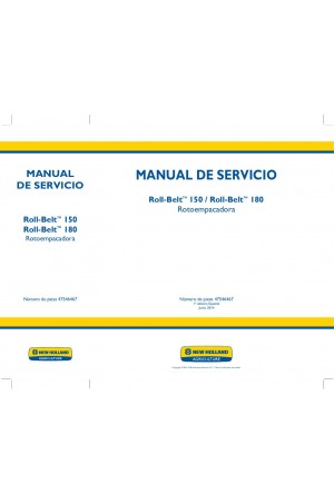 New Holland Roll-Belt 150, Roll-Belt 180 Service Manual