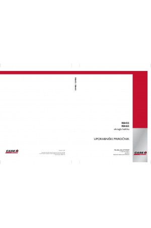 Case IH RB455, RB465 Operator`s Manual