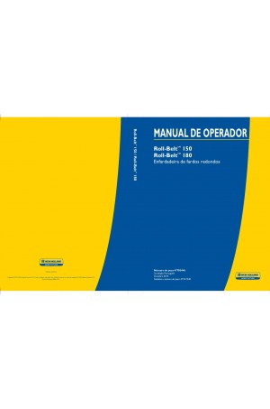 New Holland Roll-Belt 150, Roll-Belt 180 Operator`s Manual