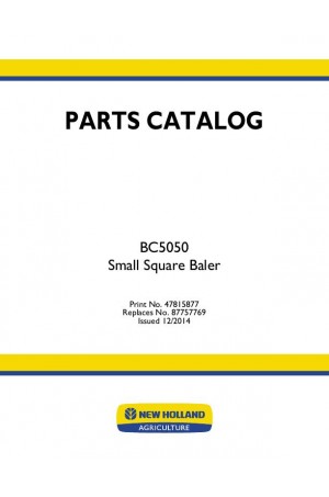 New Holland BC5050 Parts Catalog