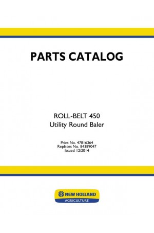 New Holland Roll-Belt 450 Parts Catalog