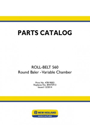 New Holland Roll-Belt 560 Parts Catalog