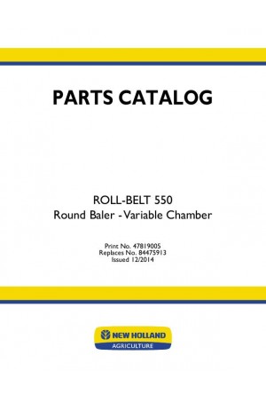 New Holland Roll-Belt 550 Parts Catalog