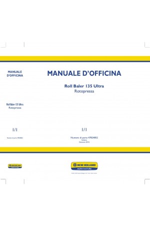 New Holland Roll Baler 135 Service Manual