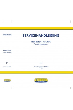 New Holland Roll Baler 135 Service Manual