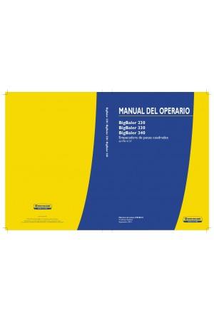 New Holland BigBaler 230, BigBaler 330, BigBaler 340 Operator`s Manual