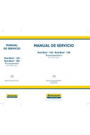 New Holland Roll-Belt 150, Roll-Belt 180 Service Manual