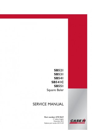 Case IH SB521, SB531, SB541, SB541C, SB551 Service Manual