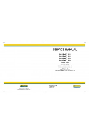 New Holland Roll-Belt 450, Roll-Belt 460, Roll-Belt 550, Roll-Belt 560 Service Manual