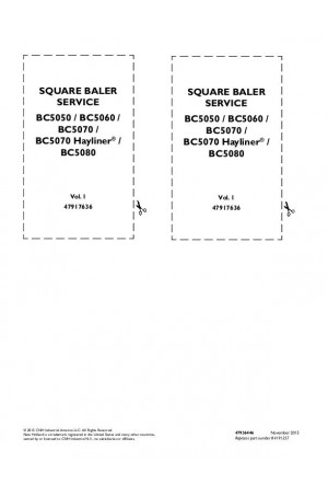 New Holland BC5050, BC5060, BC5070, BC5080 Service Manual