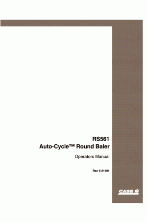Case IH RS561 Operator`s Manual