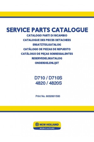 New Holland 4820, 4820S, D710, D710S Parts Catalog