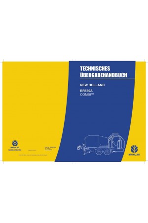 New Holland BR560A Operator`s Manual