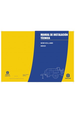 New Holland BB920 Operator`s Manual