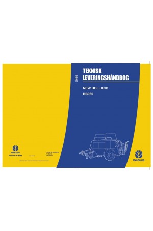 New Holland BB980 Operator`s Manual