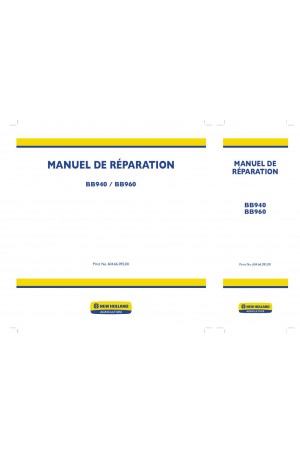 New Holland BB940, BB950, BB960 Service Manual