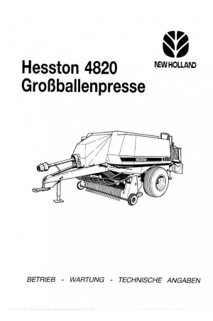 New Holland 4820 Operator`s Manual