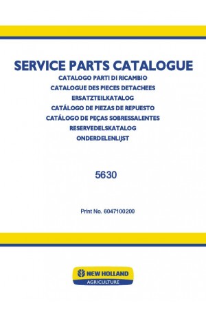 New Holland 5630 Parts Catalog
