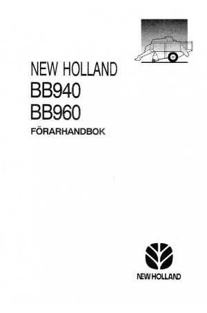 New Holland BB940, BB960 Operator`s Manual