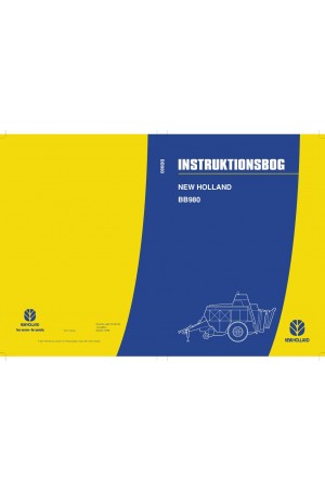 New Holland BB980 Operator`s Manual