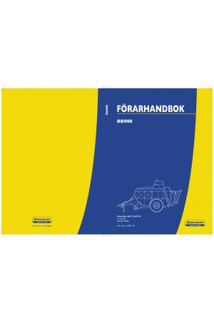 New Holland BB980 Operator`s Manual