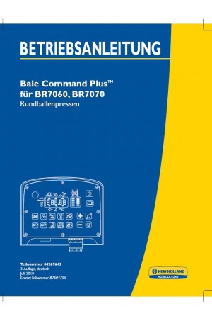 New Holland BR7060, BR7070 Operator`s Manual