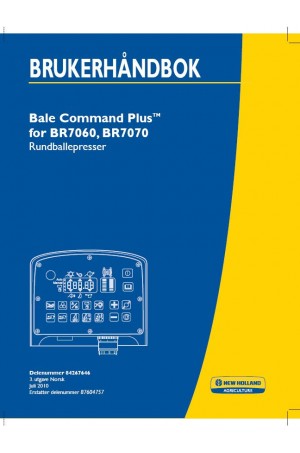 New Holland BR7060, BR7070 Operator`s Manual