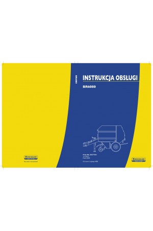 New Holland BR6080 Operator`s Manual