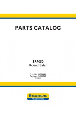 New Holland BR7050 Parts Catalog