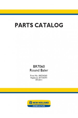 New Holland BR7060 Parts Catalog