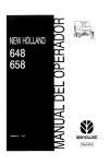 New Holland 648, 658 Operator`s Manual