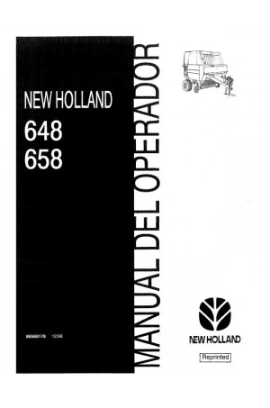 New Holland 648, 658 Operator`s Manual