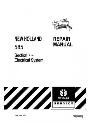 New Holland 585 Service Manual