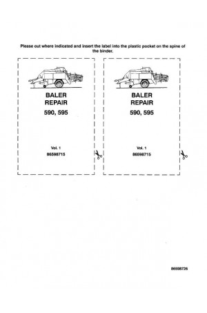 New Holland 590, 595 Service Manual