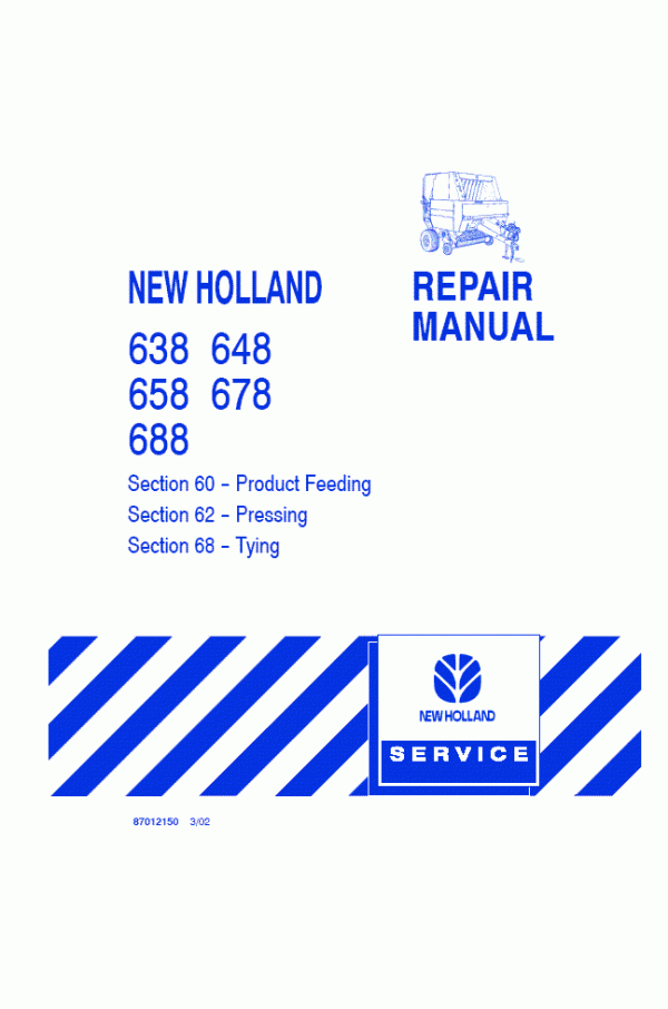 New Holland 638 648 658 678 688 Round Baler Dealers Brochure YABE11 
