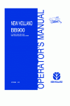 New Holland BB900 Operator`s Manual
