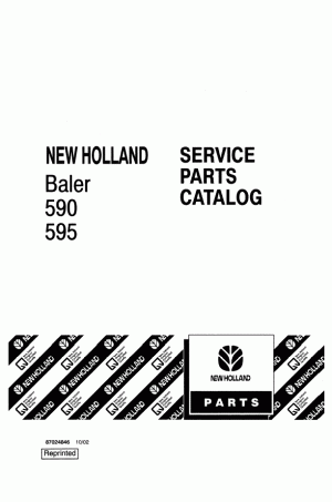 New Holland 590, 595 Parts Catalog