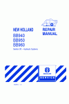 New Holland BB940, BB950, BB960 Service Manual