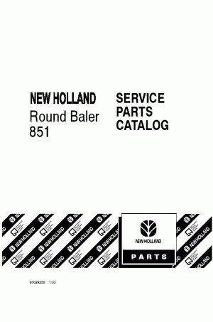New Holland 851 Parts Catalog